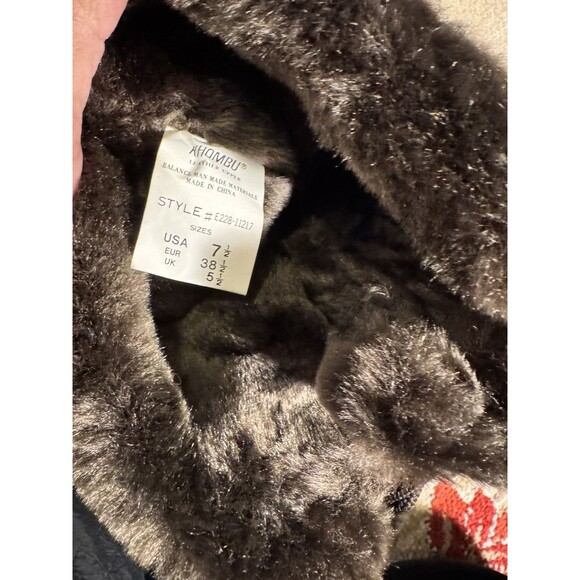 Khombu Bellini Lea Brown Suede Faux Fur Lined Winter Calf High Warm  Boots 7.5 - Picture 2 of 10